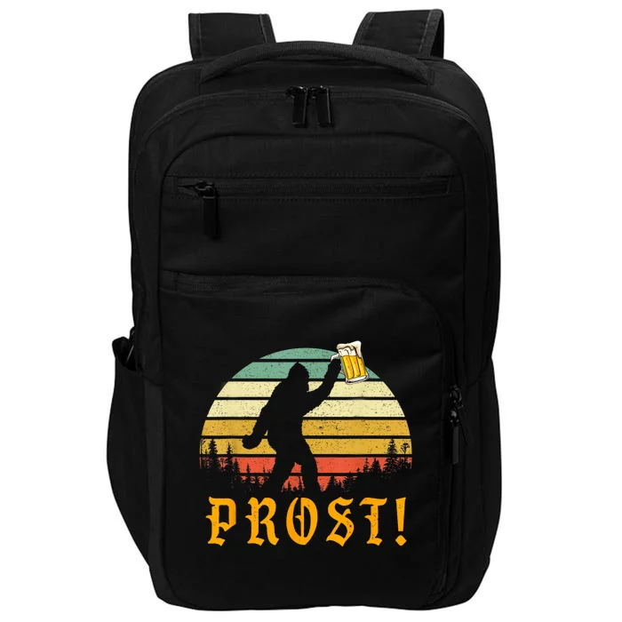 Vintage PROST Bigfoot Drinking Beer German Oktoberfest Impact Tech Backpack