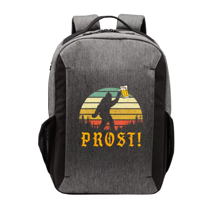 Vintage PROST Bigfoot Drinking Beer German Oktoberfest Vector Backpack