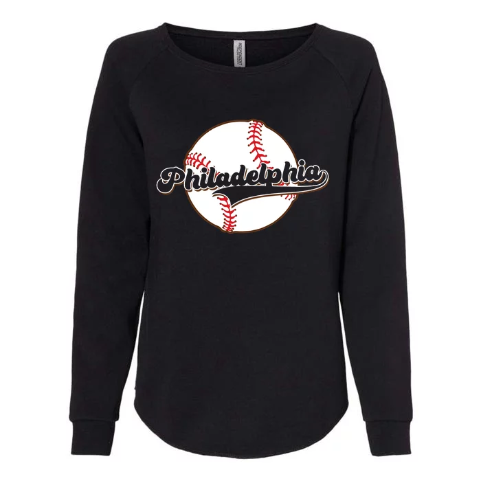 Vintage Philadelphia Baseball Throwback Retro Womens California Wash Sweatshirt