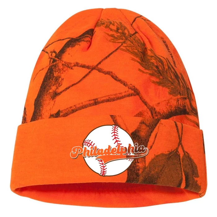 Vintage Philadelphia Baseball Throwback Retro Kati - 12in Camo Beanie