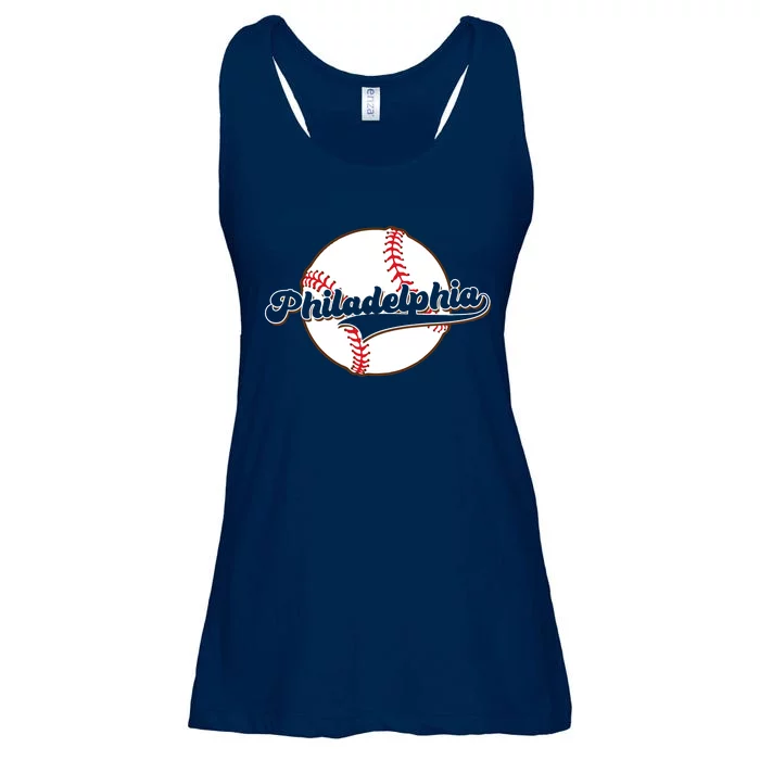 Vintage Philadelphia Baseball Throwback Retro Ladies Essential Flowy Tank