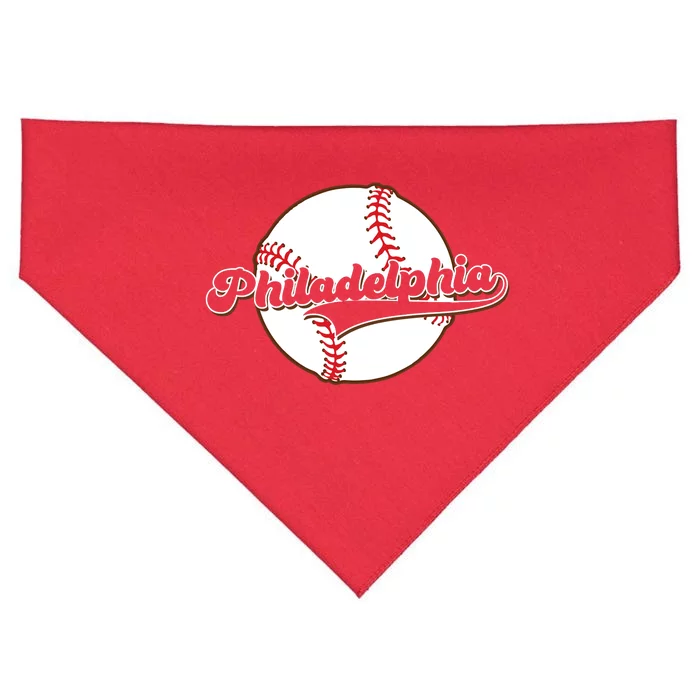 Vintage Philadelphia Baseball Throwback Retro USA-Made Doggie Bandana