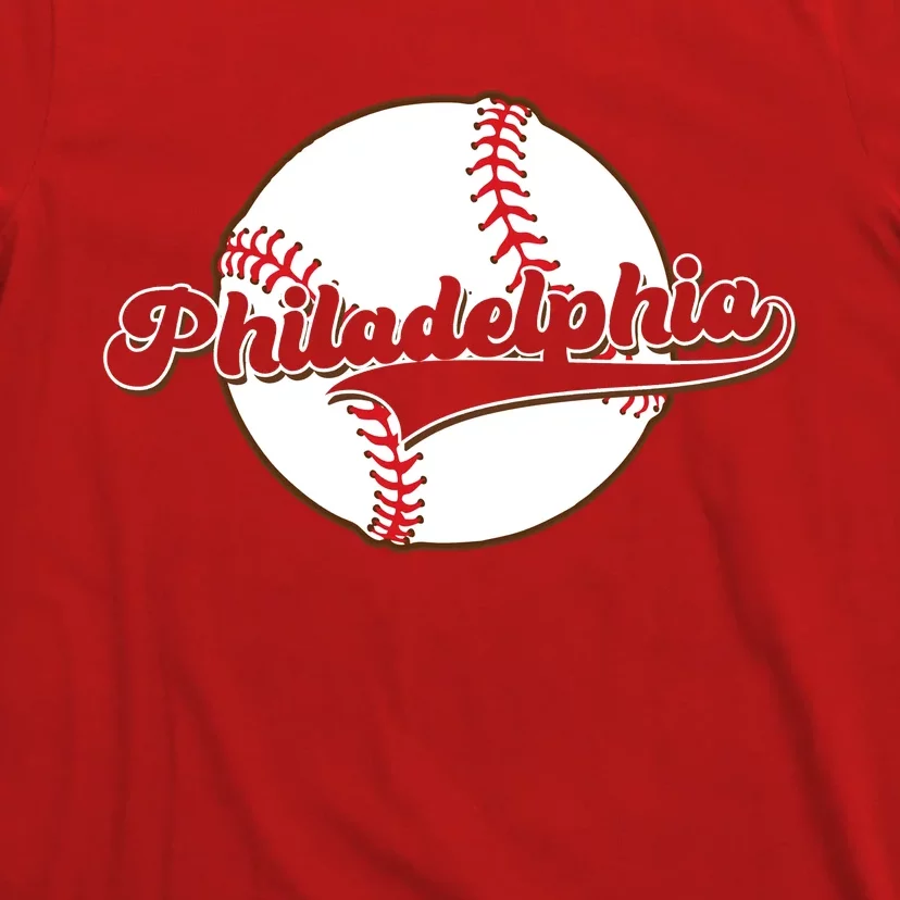 Vintage Philadelphia Baseball Throwback Retro T-Shirt