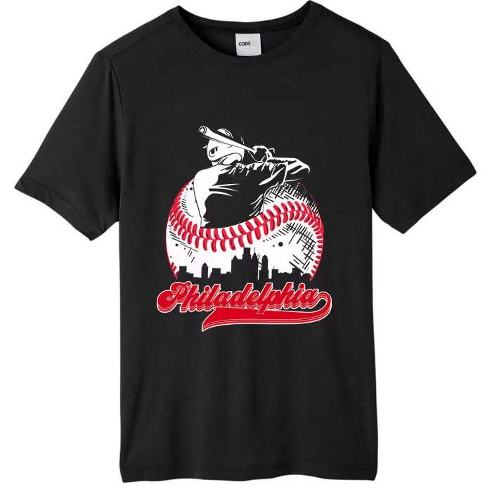 Vintage Philadelphia Baseball Vintage Baseball Fans ChromaSoft Performance T-Shirt