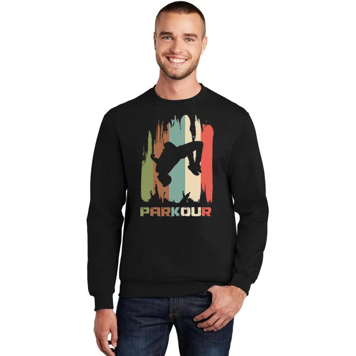 Vintage Parkour Boy Parkour Lovers Tall Sweatshirt