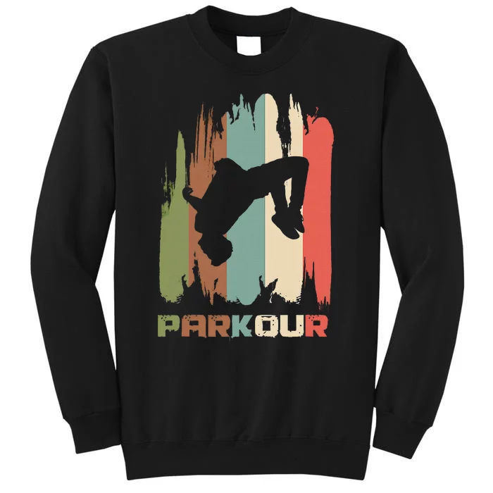 Vintage Parkour Boy Parkour Lovers Tall Sweatshirt