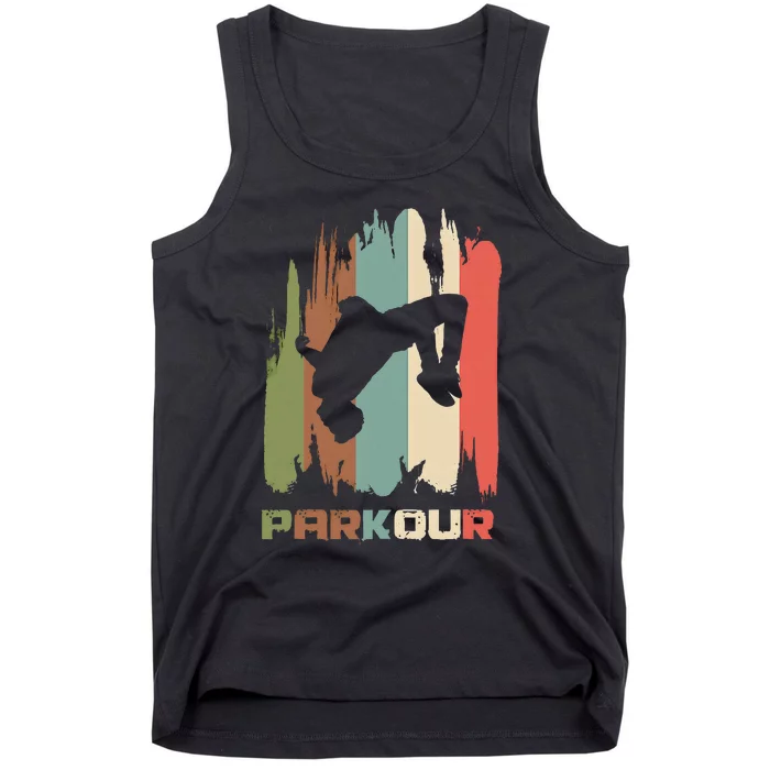 Vintage Parkour Boy Parkour Lovers Tank Top