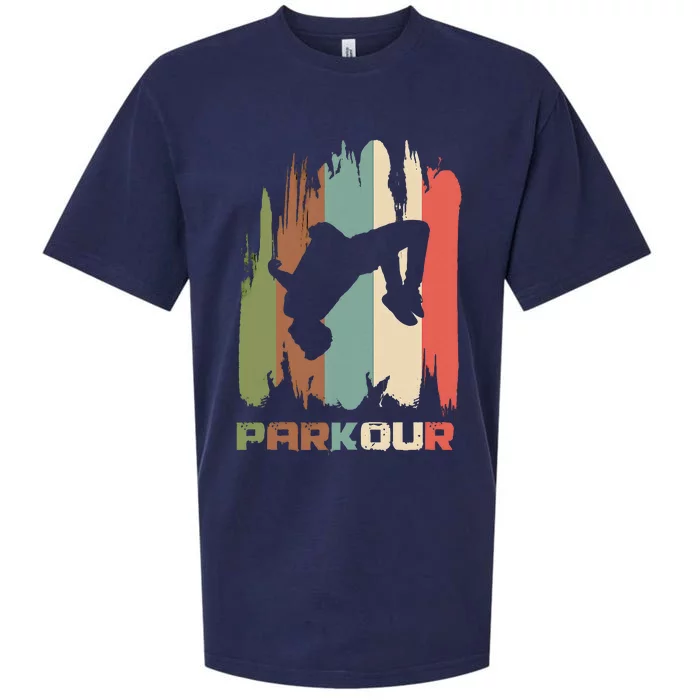 Vintage Parkour Boy Parkour Lovers Sueded Cloud Jersey T-Shirt