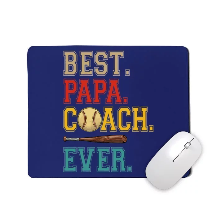 Vintage Papa Coach Ever Costume Baseball Player Coach Mousepad