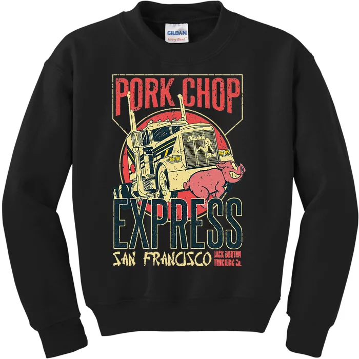 Vintage Pork Chop Express Jack Burton Trading Kids Sweatshirt