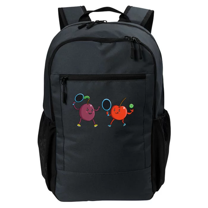 Veggie Power Cherry Tennis Plum Tennis Funny Cherry Gift Daily Commute Backpack