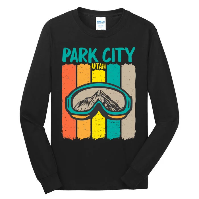 Vintage Park City Utah Skiing Snowboarding Premium Tall Long Sleeve T-Shirt