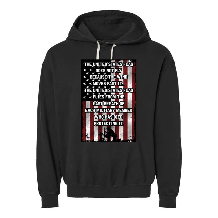 Veteran Patriotic Conservative Garment-Dyed Fleece Hoodie