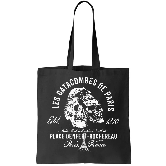 Vintage Paris Catacombs 1810 Tote Bag