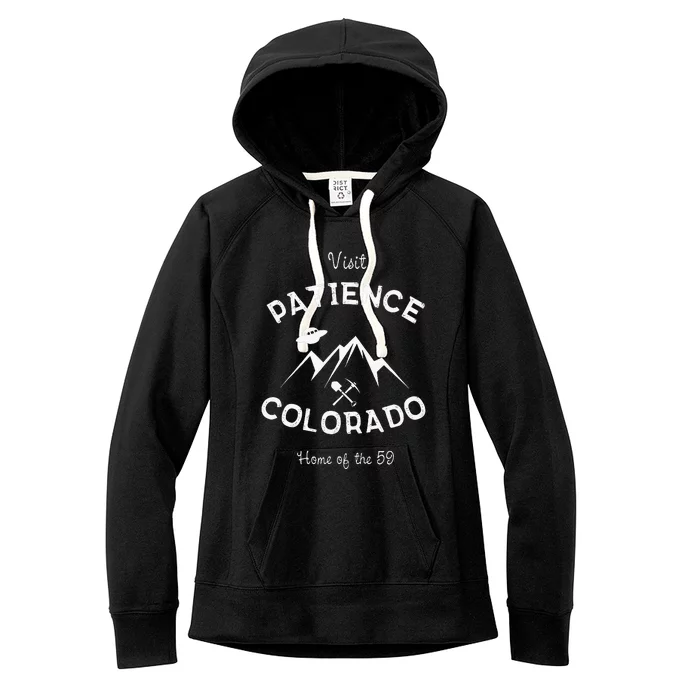 Visit Patience Colorado Colorado Travel Women's Fleece Hoodie