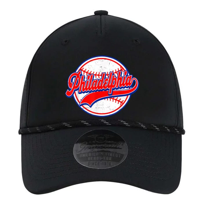 Vintage Philadelphia Cityscape Baseball Lover Wos Performance The Dyno Cap