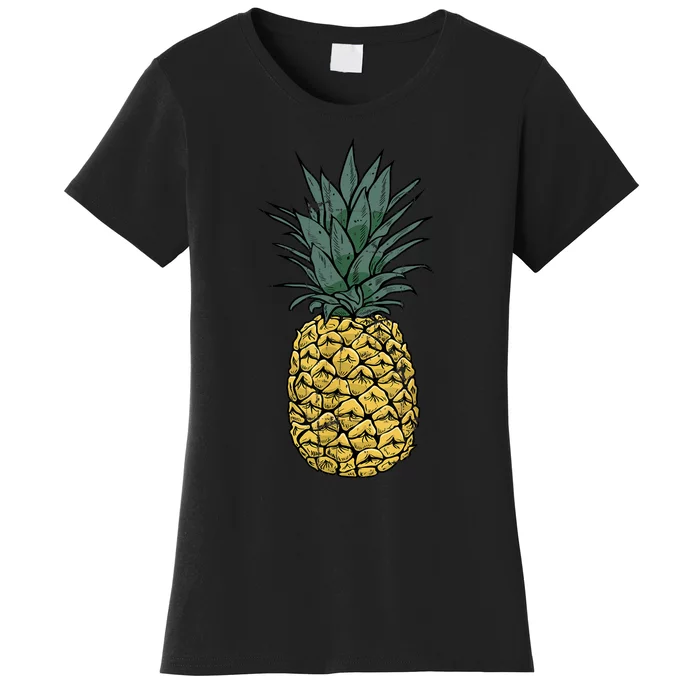 Vintage Pineapple, Cute fruit Food Clothing, Pajama Women's T-Shirt