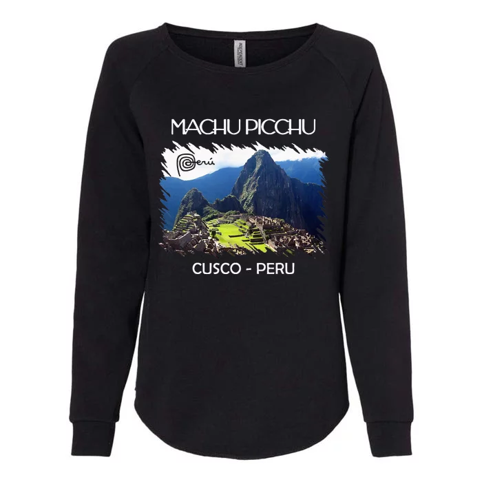 Vintage Peru Cusco Machu Picchu Llama Jersey Souvenir Womens California Wash Sweatshirt