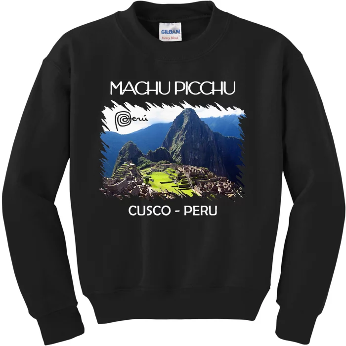 Vintage Peru Cusco Machu Picchu Llama Jersey Souvenir Kids Sweatshirt