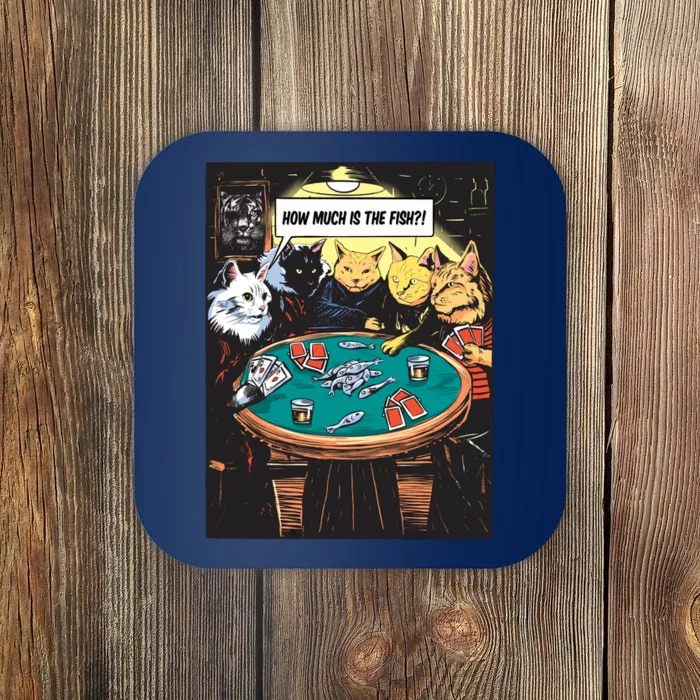 Vintage Poker Cats Coaster