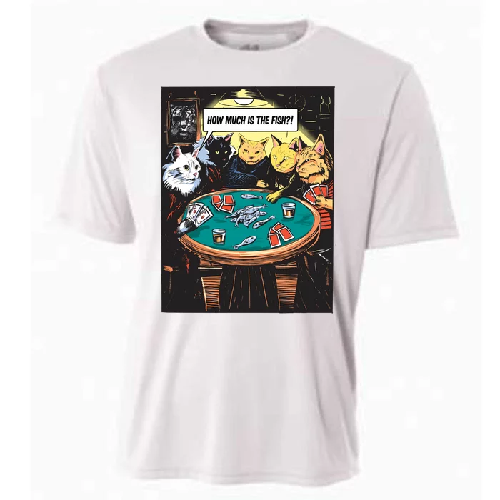 Vintage Poker Cats Cooling Performance Crew T-Shirt