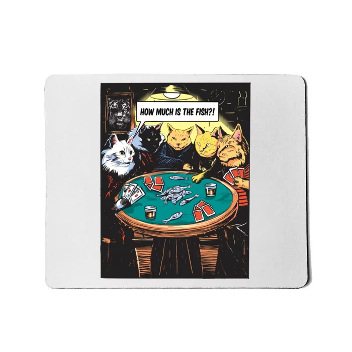 Vintage Poker Cats Mousepad