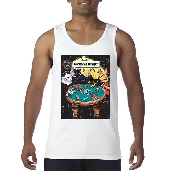 Vintage Poker Cats Tank Top