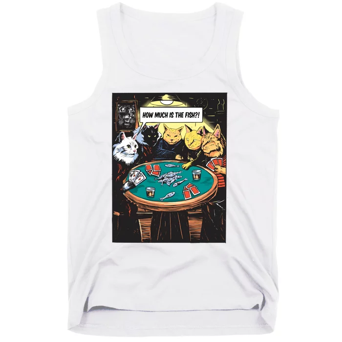 Vintage Poker Cats Tank Top