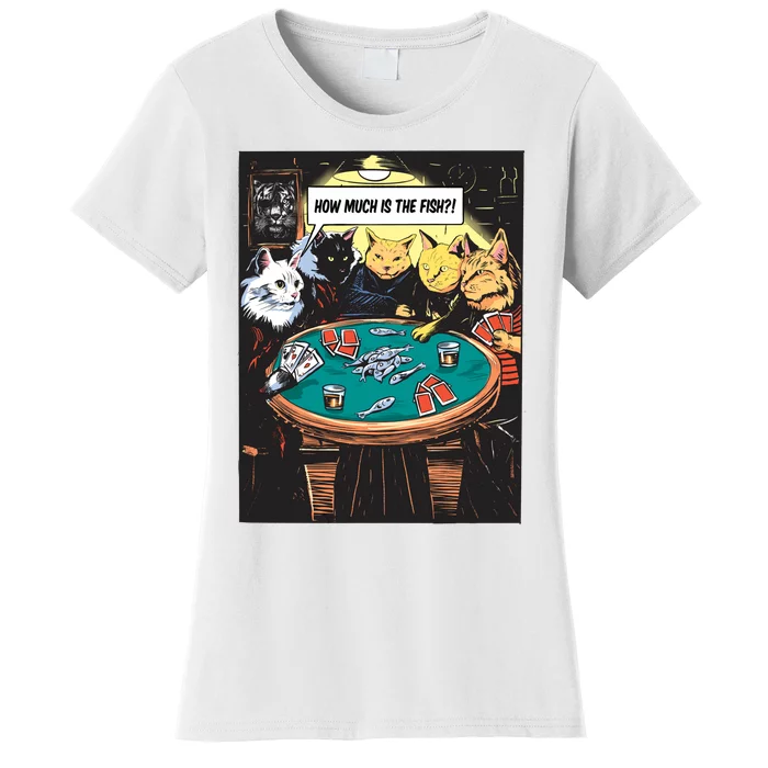 Vintage Poker Cats Women's T-Shirt