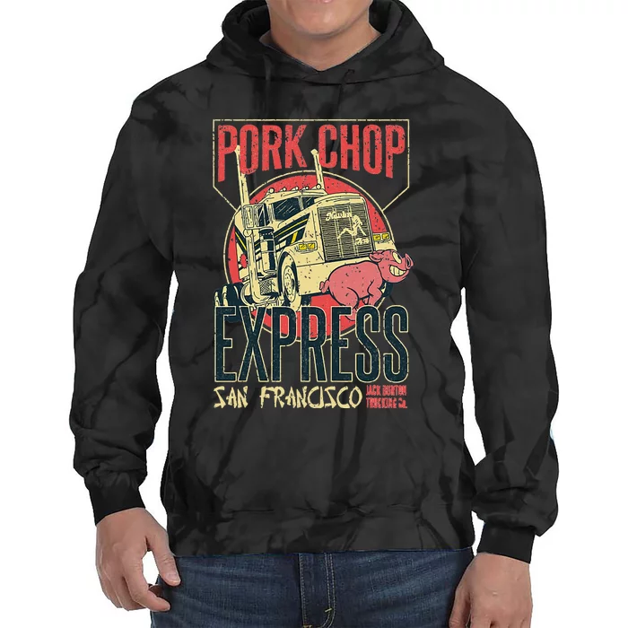 Vintage Pork Chop Express Jack Burton Trading Tie Dye Hoodie