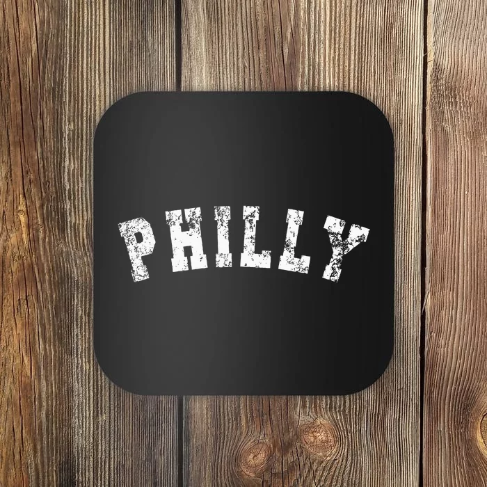 Vintage Philadelphia Distressed Apparel Coaster