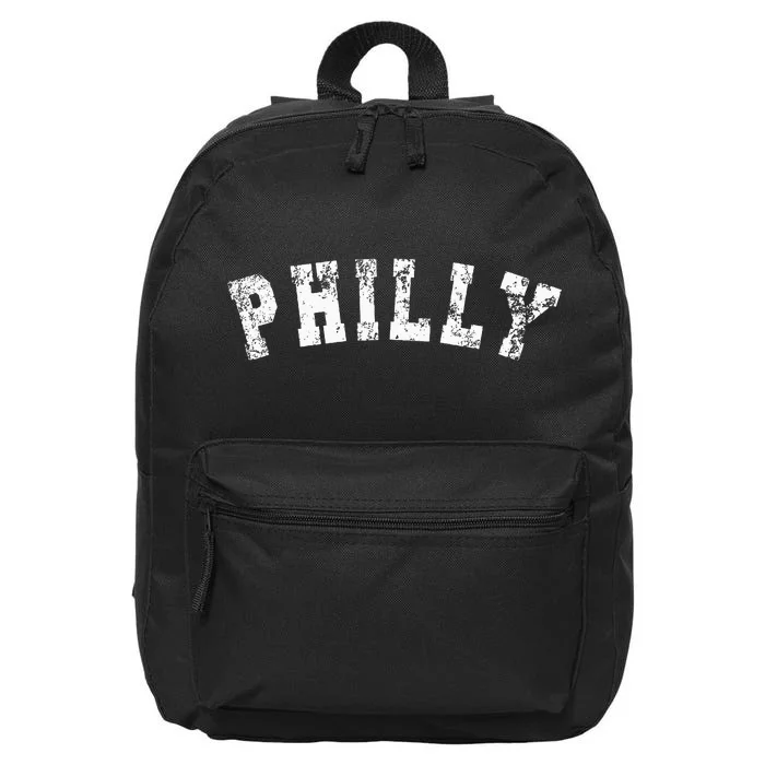 Vintage Philadelphia Distressed Apparel 16 in Basic Backpack