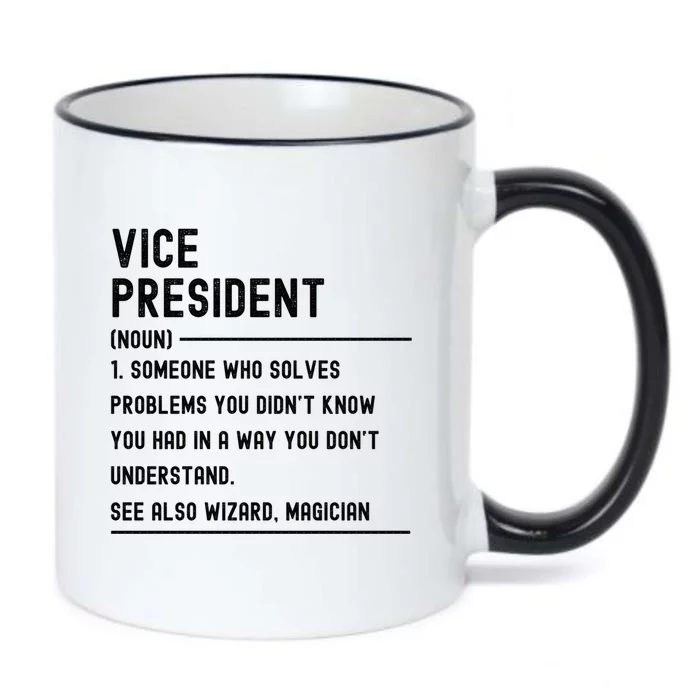 Vice President Definition Funny Gift Funny Job Title Gift Black Color Changing Mug