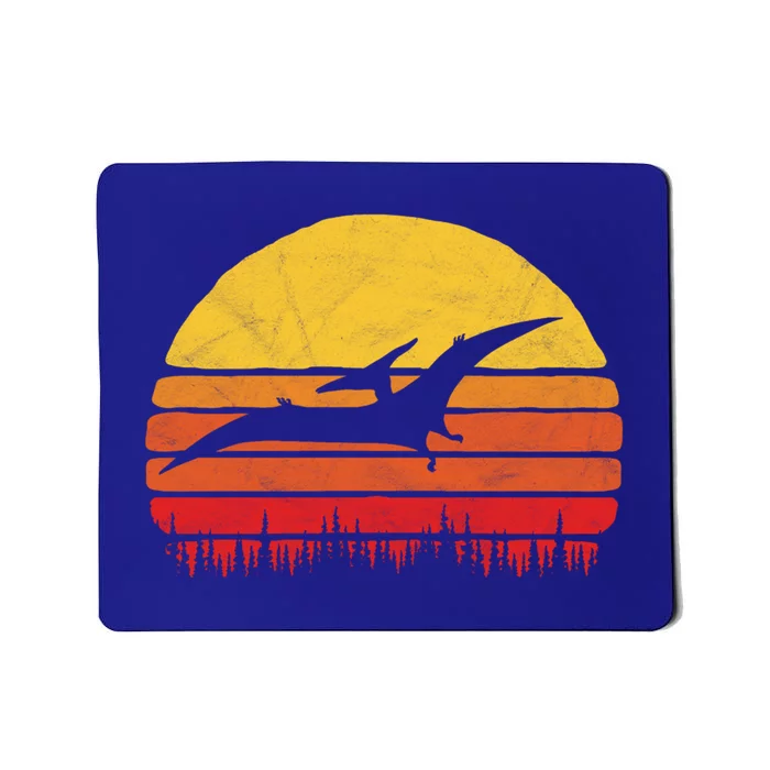 Vintage Pterodactyl Dinosaur Giftgift Retro Sun Mousepad