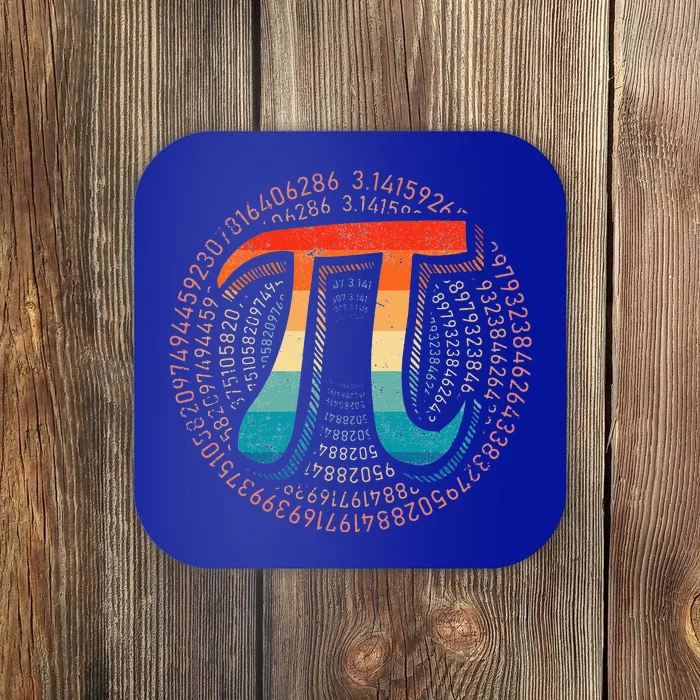 Vintage Pi Day Funny Pi Mathematic Math For Teachers Coaster