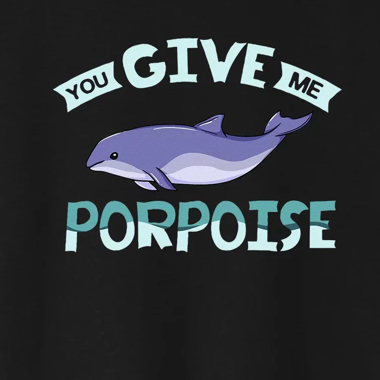 Vaquita Porpoise Dolphin Marine Biologist Women's Crop Top Tee