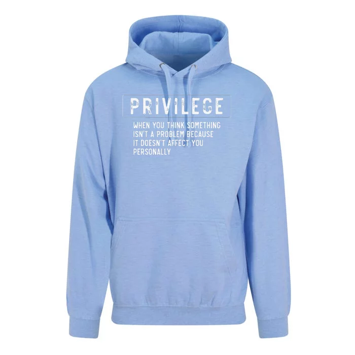 vintage Privilege Definition Civil Rights Equality Unisex Surf Hoodie