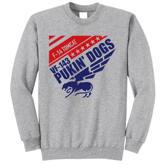 Vf143 Pukin Dogs F14 Tomcat Squadron Tall Sweatshirt