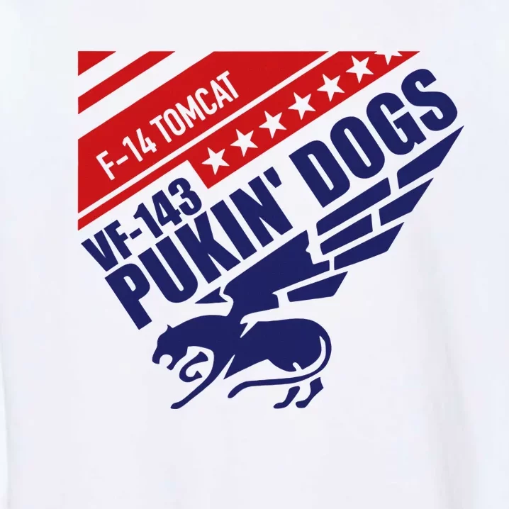 Vf143 Pukin Dogs F14 Tomcat Squadron Garment-Dyed Sweatshirt