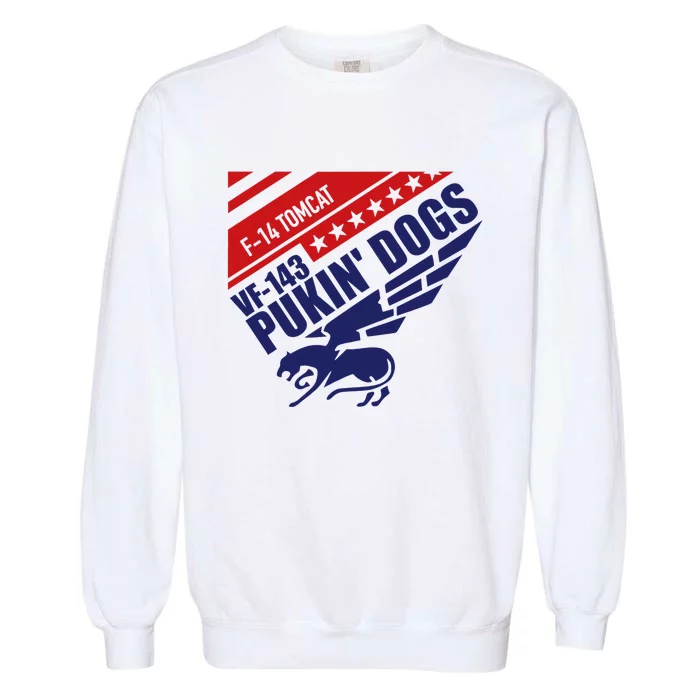 Vf143 Pukin Dogs F14 Tomcat Squadron Garment-Dyed Sweatshirt