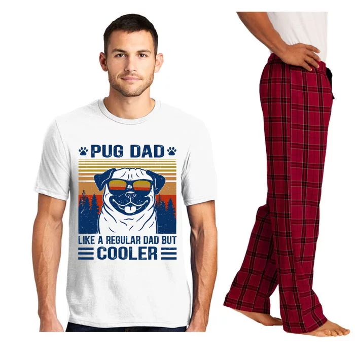 Vintage Pug Dad Cooler Funny Gift for Dog Dad Pug Lovers Pajama Set