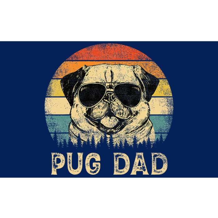 Vintage Pug Dad Dog Lovers FatherS Day Bumper Sticker