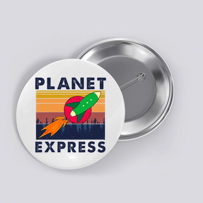 Vintage Planet Express Costume Button