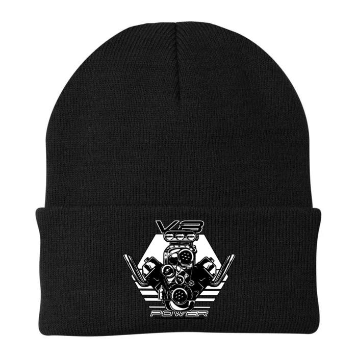 V8 Power Engine Knit Cap Winter Beanie