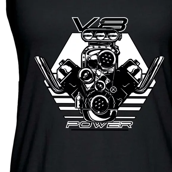 V8 Power Engine Ladies Essential Flowy Tank