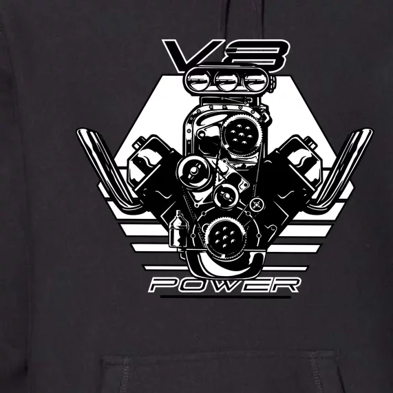 V8 Power Engine Premium Hoodie