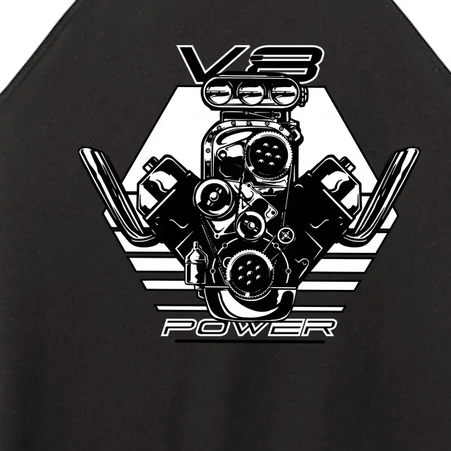 V8 Power Engine Women’s Perfect Tri Rocker Tank