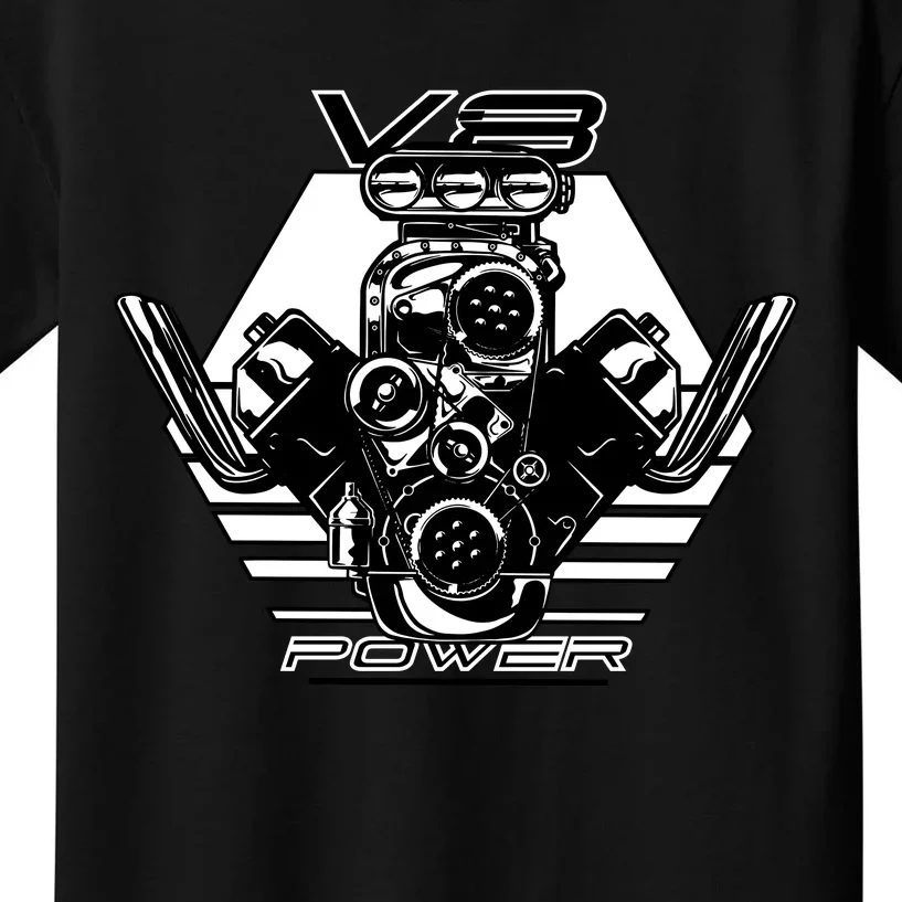 V8 Power Engine Kids T-Shirt