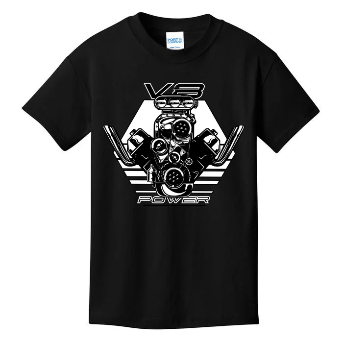 V8 Power Engine Kids T-Shirt