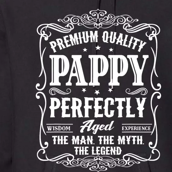 Vintage Pappy Fathers Day Grandpa Gift For Premium Hoodie